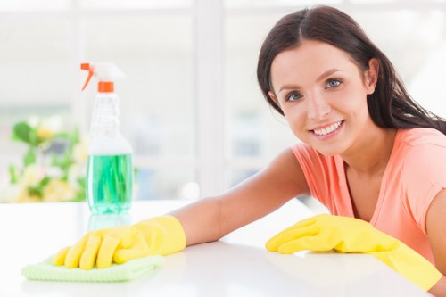 Professional sofa cleaning service for a fabric sofa in St Johns Wood