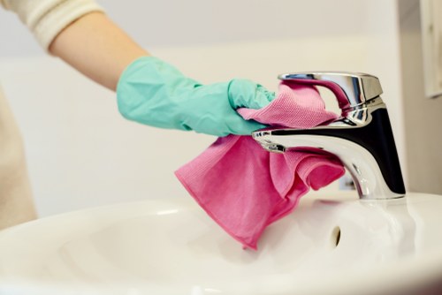 Local cleaners preparing a property for move-in or move-out