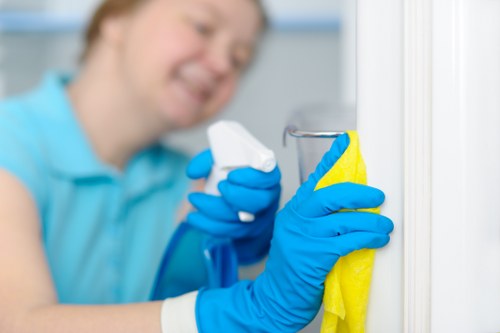 Detailed kitchen appliance and cupboard cleaning for a move-out service