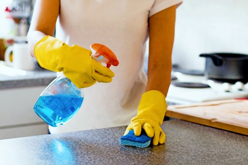 Cleaning newly refurbished rooms in St Johns Wood