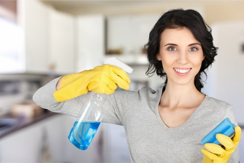 Detailed kitchen cleaning after renovation in St Johns Wood