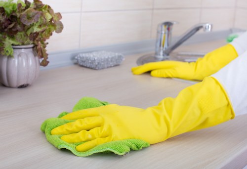 Weekly domestic cleaning in a modern St Johns Wood apartment
