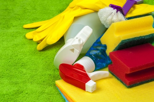 Eco-friendly cleaning team supporting recycling and sustainability in St Johns Wood