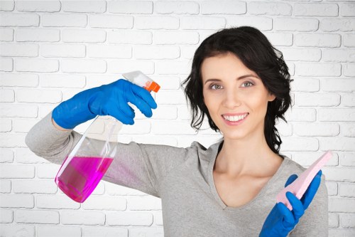 Living room and hallway cleaning in a local NW8 rental property