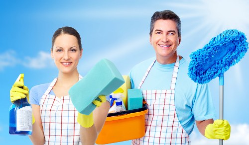 Detailed bathroom cleaning readying a St Johns Wood home for occupation